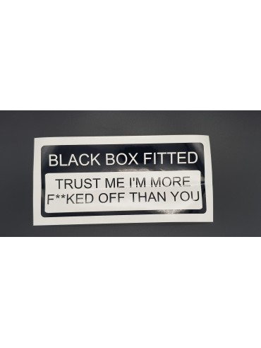 Black Box Sticker F**ked off Black Box Sticker F**ked off