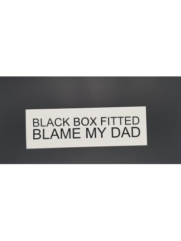 Black Box Sticker Blame Dad 2 Black Box Sticker Blame Dad 2