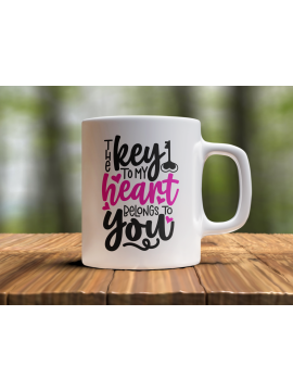 Valentines mug key to my heart